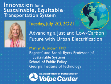 Join Marilyn A. Brown on July 20 for her talk