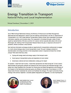 Energy Transition in Transport
