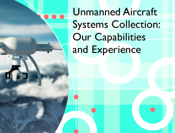 A graphic with a drone