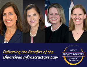 Speaker series graphic featuring Daubenberger, Horne, and Blum
