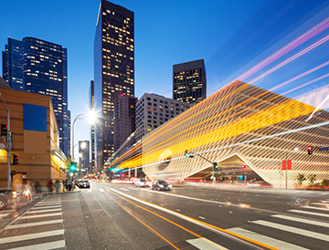 Photo of an urban intersection.