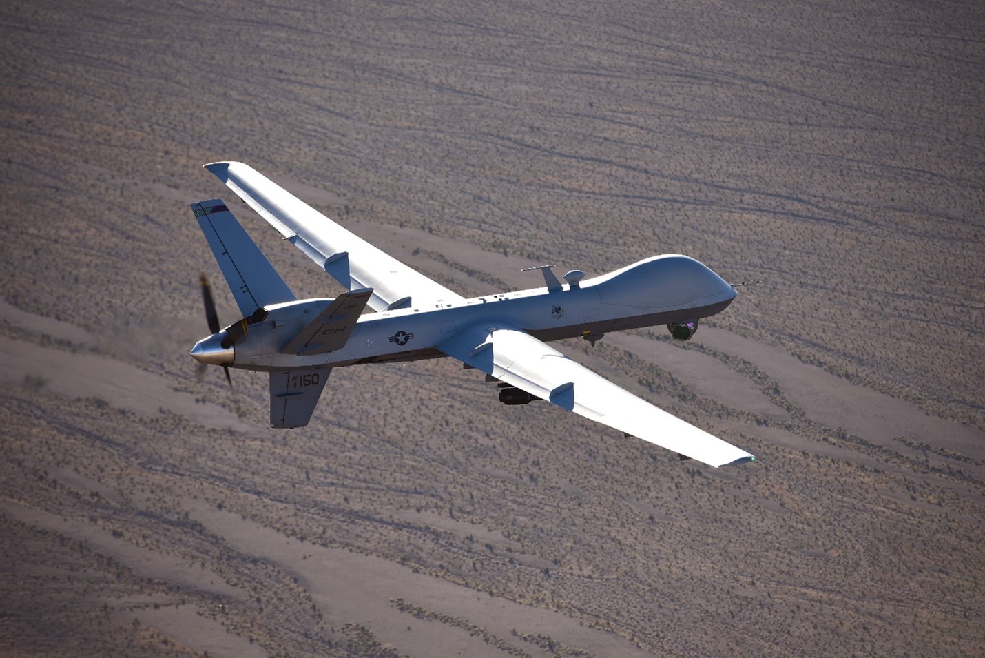 The General Atomics MQ-9 in flight 
