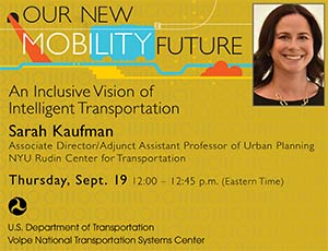 a poster for Sarah Kaufman's talk