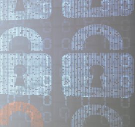 A graphic of locks with numbers underneath, depicting cybersecurity.