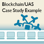 Blockchain use with unmanned aircraft systems