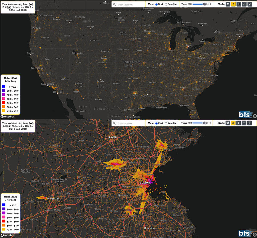BTS noise map