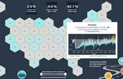 Waze Traffic Trends Graphic of U.S.