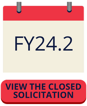​​​​Image shows FY2024.2 calendar icon with link to view past solicitation.