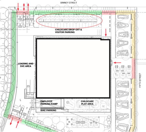 visitor parking lot map