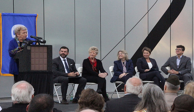 Image of speakers on stage