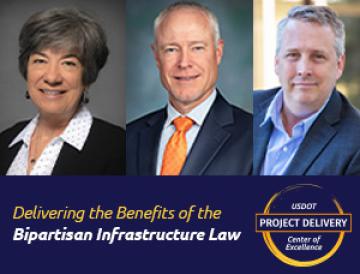 A graphic of speakers from Accelerating Project Delivery through Innovative Procurement, Partnerships, and Financing Methods: Part 2
