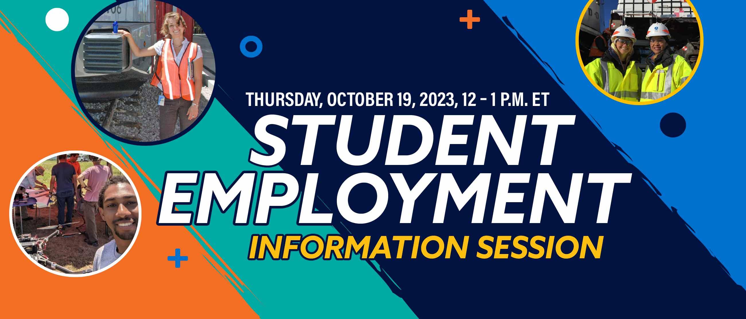 Join Us October 19 for U.S. DOT Volpe Center Student Employment Info Session
