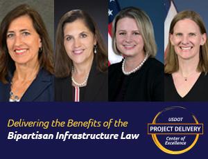 Images of event speakers Nancy Daubenberger, Kammy Horne, Emily Biondi, and Megan Blum