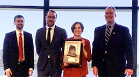 The Moving Volpe Forward team poses with their GBFEB Award for Creativity and Innovation. (Volpe photo)