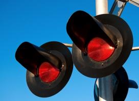 Railroad crossing lights