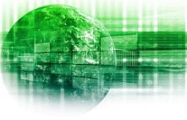 Concept image depicting global technology transfer.