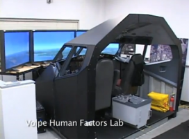 Volpe's airplane simulator is part of Volpe's Human Factors Lab Volpe's airplane simulator is part of Volpe's Human Factors Lab
