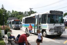 Propane-powered Island Explorer bus fleet at Acadia National Park