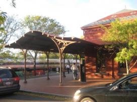 Train station in Hudson, New York