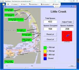 A screenshot of the Parking Management System