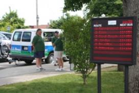 Real-time bus arrival information at Acadia National Park (Image courtesy of NPS) Real-time bus arrival information at Acadia National Park (Image courtesy of NPS)