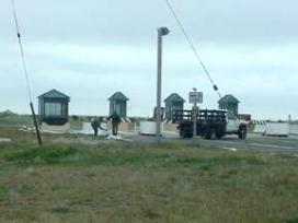 The toll plaza to Sandy Hook